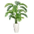 thumbnail image 1 of Artificial Faux Real Touch 6.67 Feet Palm Tree With Planter, 1 of 1