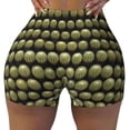 thumbnail image 2 of Lsque Cactus Farmland Pattern High Waisted Biker Shorts for Women-Tummy Control Fitness Athletic Workout Running Yoga Gym Shorts,Moisture-Wicking-Large, 2 of 9