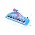 thumbnail image 3 of 37 Keys Kids Electronic Organ with Mini Microphone - Early Education Musical Instrument Toy for Toddlers 1+，Blue, 3 of 8