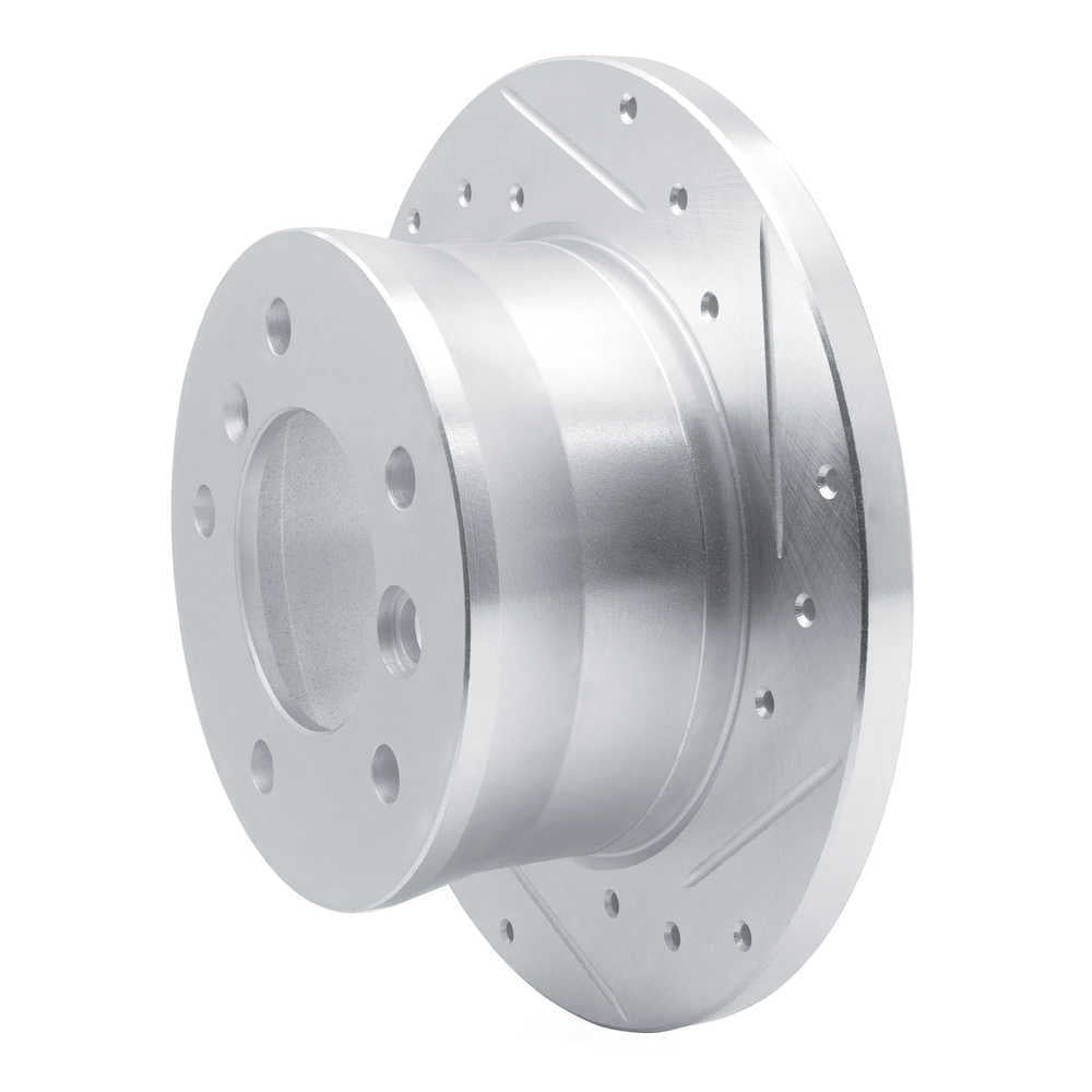 Dynamic Friction Company 631-40038R DFC Brake Rotor - Drilled And Slotted - Silver