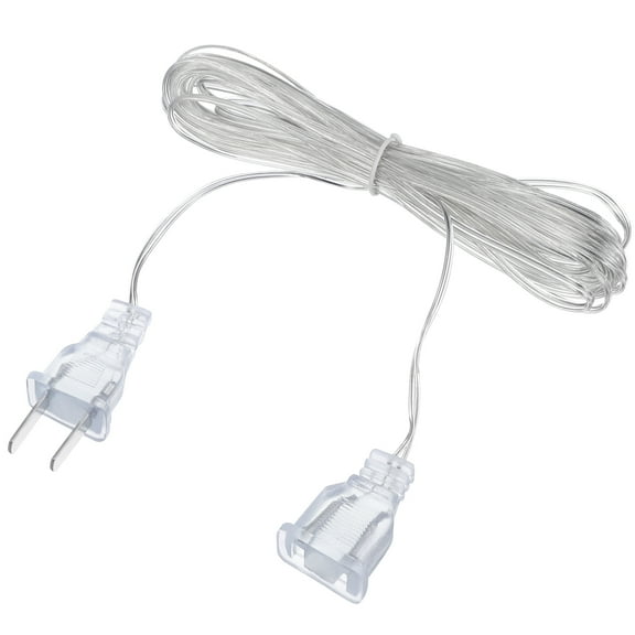 Clear Extension Cord for Lights Transparent PVC Extension Wire Perfect for Parties 10 ft