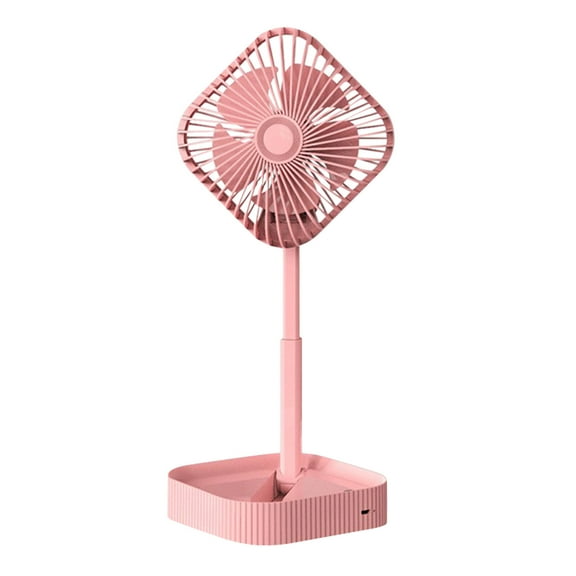 EUDIDV Portable Fan Portable Foldaway Standing Fan Foldable Desk Fan Wireless Use 1200Mah Rechargeable Battery Control Telescopic 3Speed Quiet Fan For Home Kitc;for Indoor and Outdoor Use
