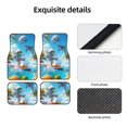 thumbnail image 4 of Zufioo Astronaut Tropical Dolphin Print Car Floor Mats Four-piece Set, Car Interior Accessories - Corrosion-resistant, Non-Slip, Suitable for Cars, Trucks, Vans, 4 of 7