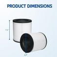 thumbnail image 3 of Nispira M02 True HEPA Activated Carbon Replacement Filter for MOOKA Air Purifier M02 Odor Eliminator 3 Stage Filtration. 1 Pack, 3 of 6