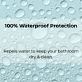 thumbnail image 7 of Light Blue Extra Long Waterproof Shower Curtain Liner 71x79 Inches, 7 of 7
