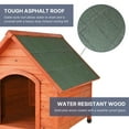 thumbnail image 4 of TRIXIE Cottage Weatherproof Outdoor Wooden Dog House Raised Floor for Larger Dogs, Brown, 4 of 7