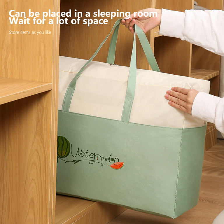 Large Laundry Bag with Zipper - Plastic Storage Bags with Zipper