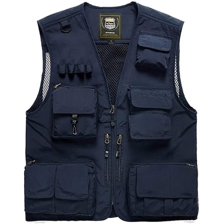 Domke PhoTOGS Gilet Photo Utilitaire Grande Maille Kaki 13 Poches