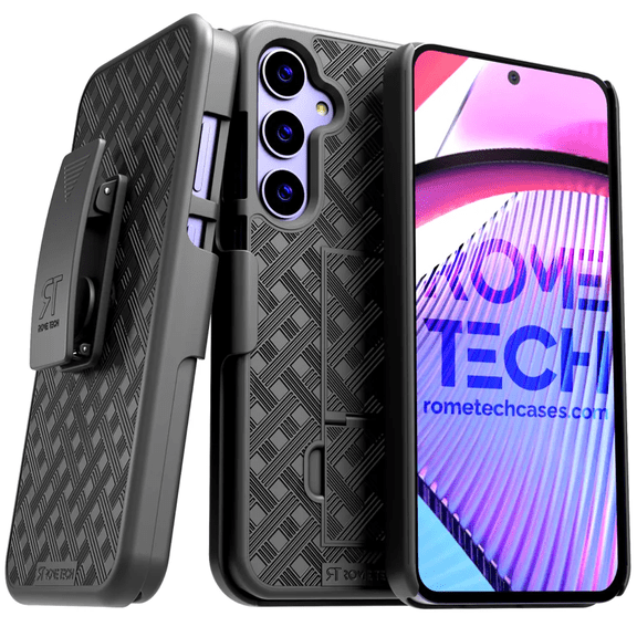 Rome Tech Samsung Galaxy S24 Plus Holster Case - Black/Light Pink