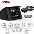 thumbnail image 1 of ANCEL P10 HUD Car Head-up Digital Display Gauge Tool Car Diagnostic Scan Display Gauge Monitoring Driving Data Water Temperature and Speed Warning OBD Scanner OBD2 Car Scanner Code Reader Vehicle Tool, 1 of 6