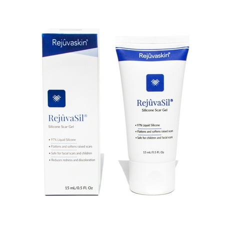 Rejuvaskin RejuvaSil Silicone Scar Gel – Improves the Appearance of Scars – Physician Recommended - 15 (Best Silicone Gel For Scars)