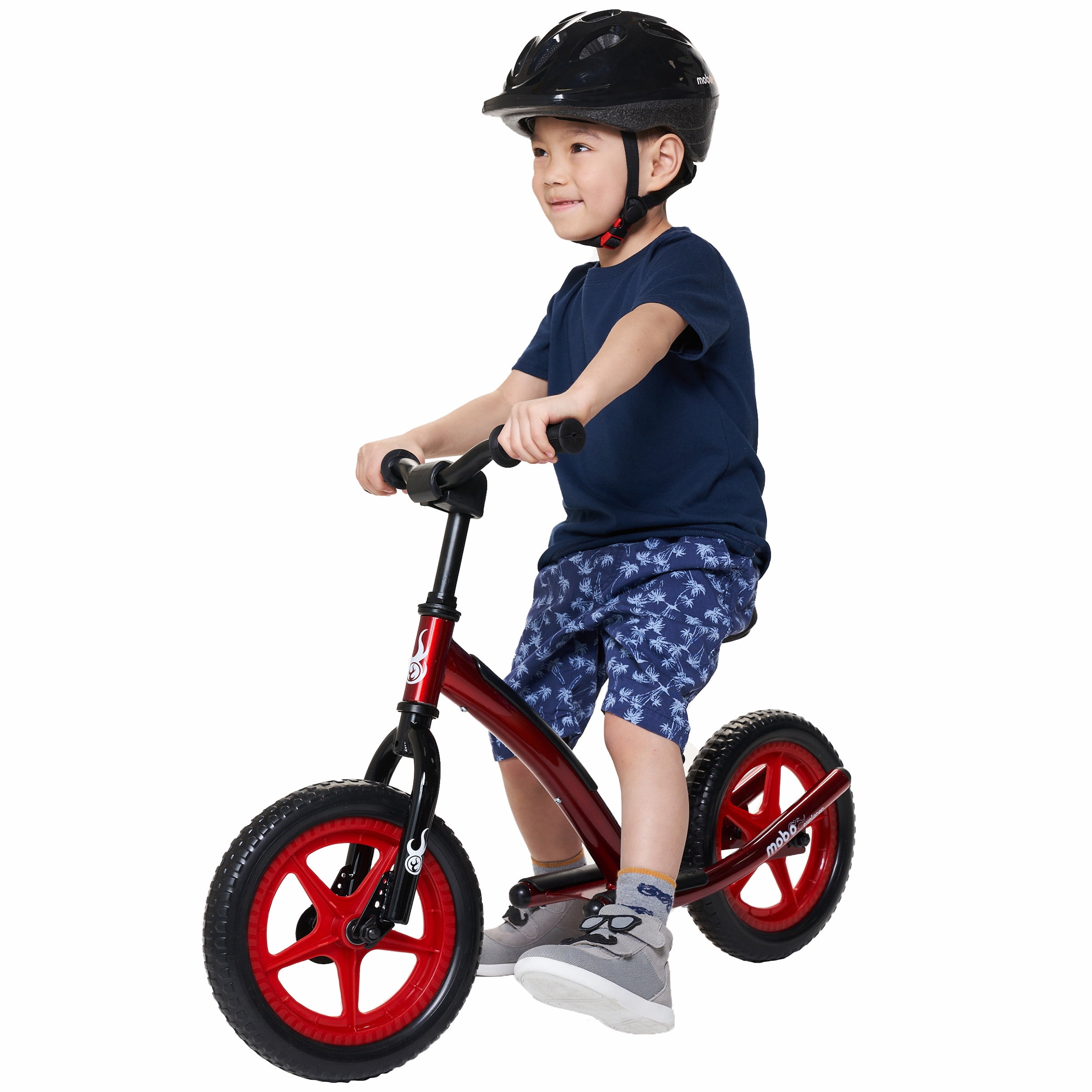 Mobo Explorer Red Balance Bike for Kids, 2-6 Years Old, Bicycle for Boys and Girls, No Pedal Ride On Toy for Toddlers