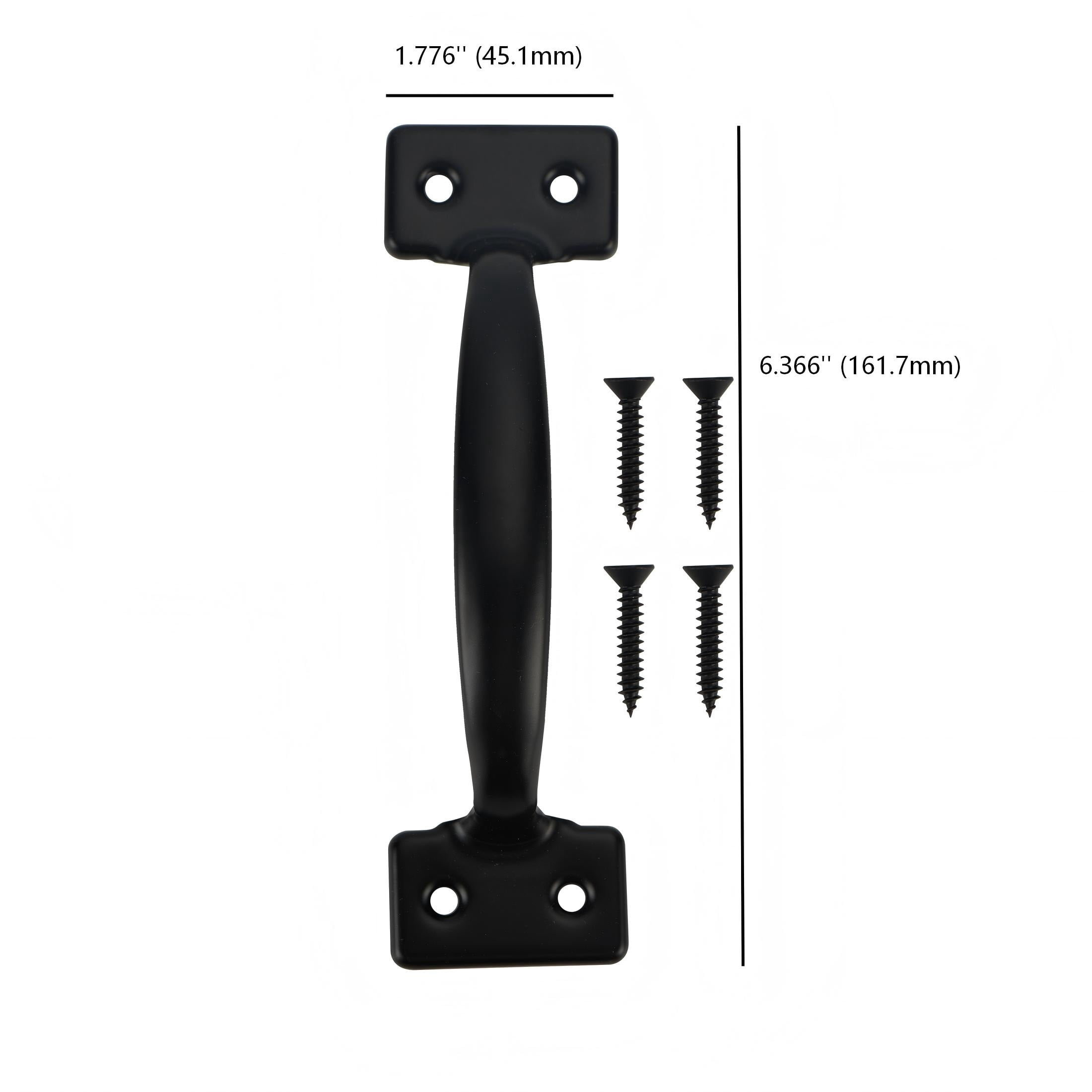 (2 pack) 6-1/2 in. Utility Door Pull, Black