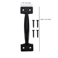 thumbnail image 5 of 6-1/2 in. Utility Door Pull, Black, 5 of 8