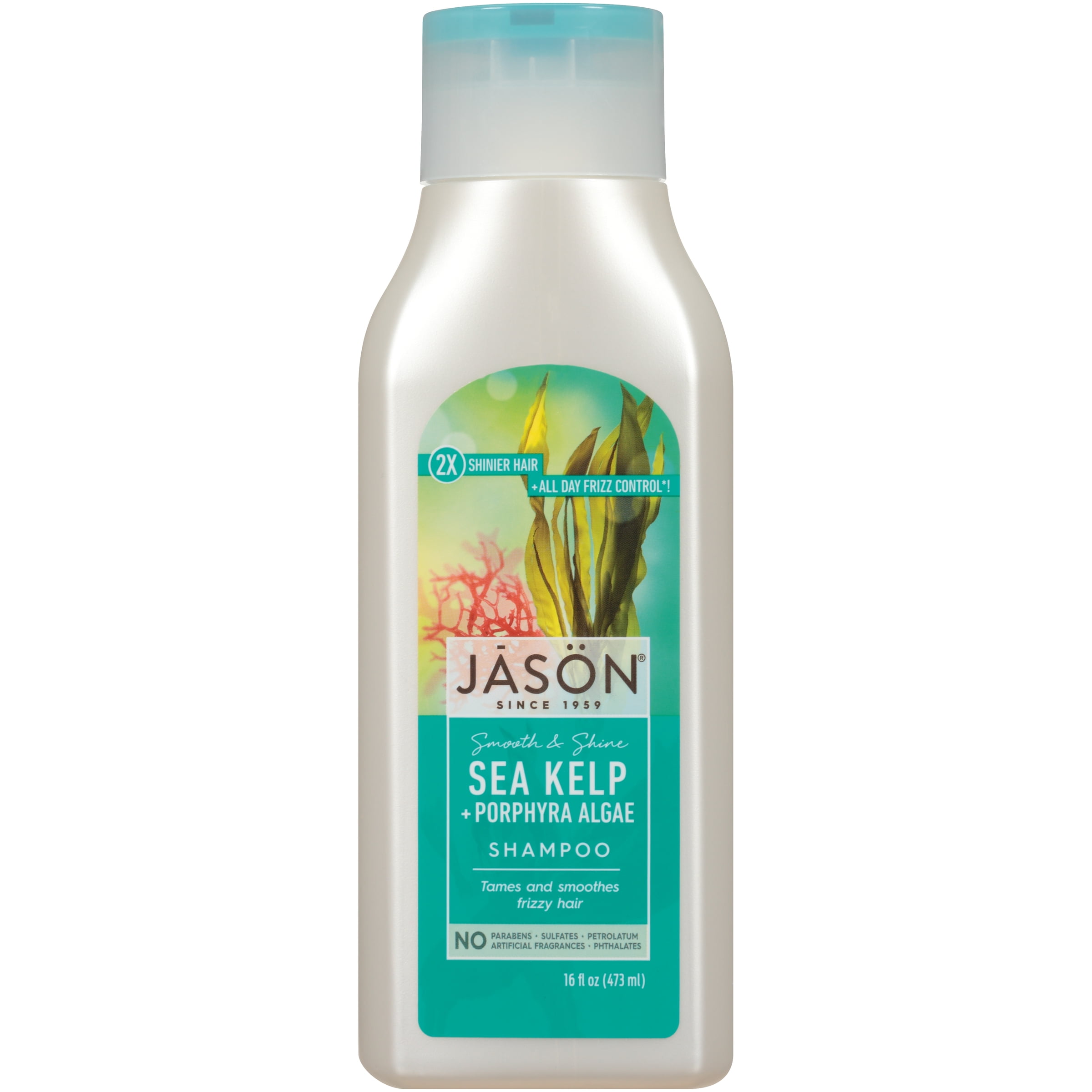 JASON Smoothing Sea Kelp Shampoo, 16 Ounce