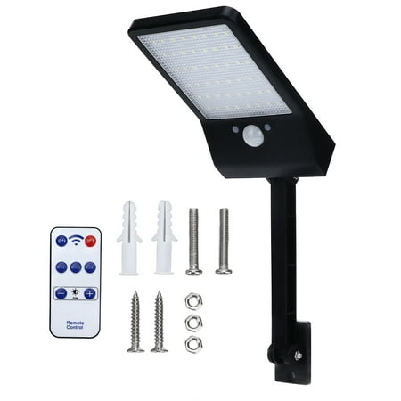 

Solar Motion Sensor Light 6500K Solar Street Light Rechargeable For Porch Garage For Fence Patio Yard Black Shell