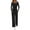 Black, variant on Women Lounge Set,Matching Set Stylish Women Two Piece Tunic And Wide Leg Pants Outfit Comfortable Solid Color Daily Wear Casual Suit Set For Modern Ladies - Black