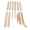 thumbnail image 1 of Kit De Lanzadera Para Tejer, Telares Precisos, Lanzaderas Para Tejer, Hogar De Madera De Haya Para Manualidades Para Principiantes, 1 of 7