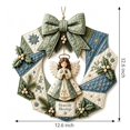 thumbnail image 4 of Fabric Poke Wreath DIY Kit, Christmas Wreath DIY Kit for Adults, Door Hanging Holiday Craft Decor with Bow, 4 of 6