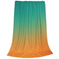 thumbnail image 2 of Balery Orange To Teal Gradient1 Manta de Felpa Suave y Acogedora – Cobija de Franela Aterciopelada para Cama, Lavable y Cálida para Sofá, Mascotas, Transpirable-80"x60", 2 of 7
