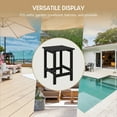 thumbnail image 2 of WestinTrends Outdoor Side Table, All Weather Poly Lumber Adirondack Small Patio Table Square End Table for Pool Balcony Deck Porch Lawn Backyard, Black, 2 of 13