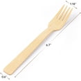 thumbnail image 3 of GUSTO Disposable Bamboo Forks, Biodegradable Cutlery Utensils, 100-Pack, 3 of 7