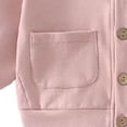 thumbnail image 6 of Umfun Girls V-Neck Button Down Cardigan - Soft Fleece Relaxed Fit Sweater with Front Pockets Casual Layer Outerwear for School and Home Lounging, 6 of 8