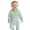 E073-Green, variant on hengsof Baby Girls Solid Color Long Sleeve Lapel Footless Romper Soft Fashion One Piece Pajama Set Cozy Sleep Play Outfit Size 0-18 Months