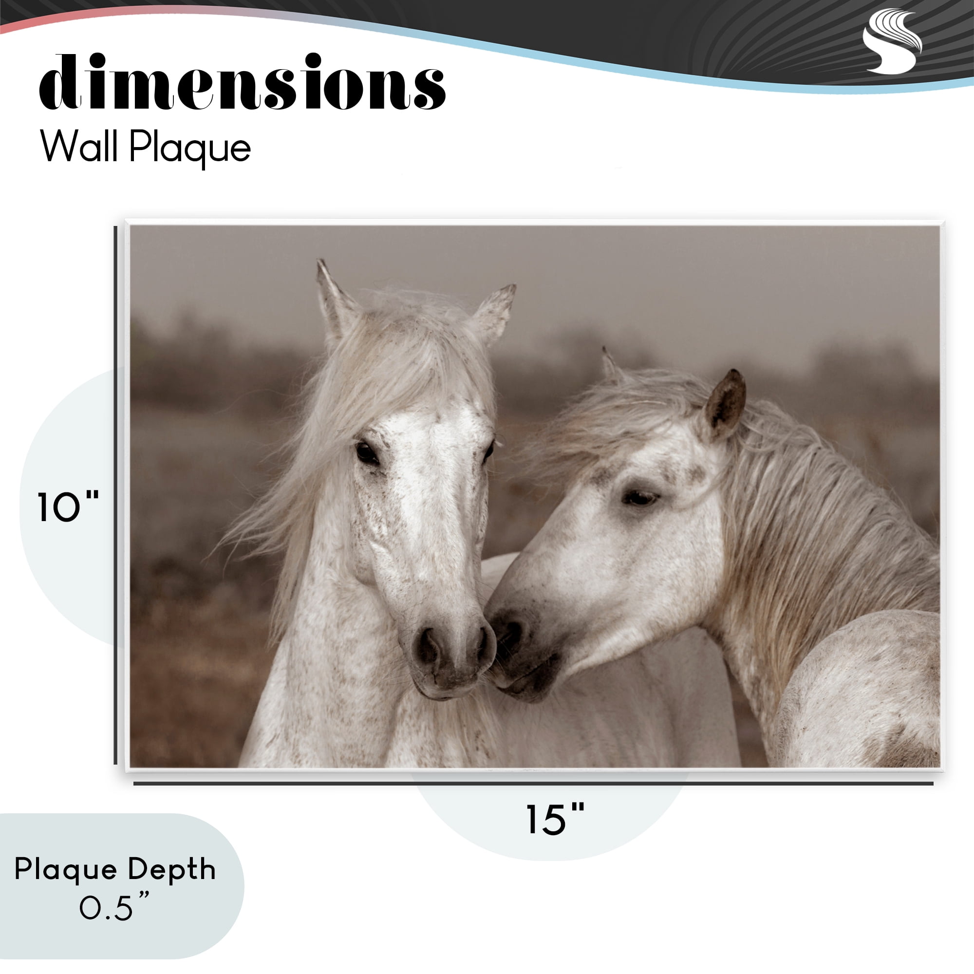 Stupell Industries Gentle Companionship Horses Wall Plaque Art, design by Danita Delimont