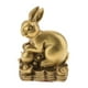 thumbnail image 2 of Figura de animal, amuleto, mascota, adornos, regalos de cumpleaños, estilo chino Conejo, 2 of 6