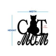 thumbnail image 2 of Pillars Customs Cat Mom Sign, Rustic Wall Art, Charming Metal Cat Sign, (36" W x 36" H, Gold), 2 of 6
