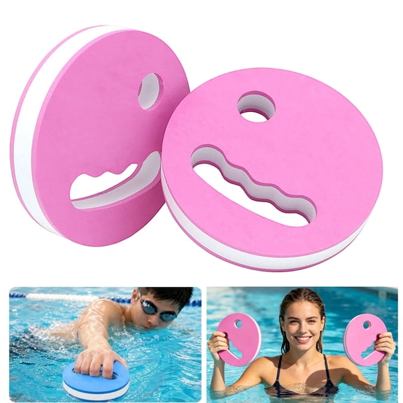 2PCS Water Exercise Discs Water Weights for Pool Exercise Set EVA Foam Aerobic Equipment for Adults Hand Held Pool Resistance for Swimming Beginners