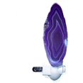 thumbnail image 1 of Purple Polished BrFYBTO ilian Crystal Agate Slab Night Light Nite Lite, 1 of 2