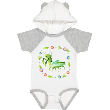 

Inktastic Praying Mantis with Flowers and Leaves Gift Baby Boy or Baby Girl Bodysuit