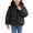 Black, variant on Toddler Girls Stand Collar Quilted Puffer Jacket Full Zip Lightweight Padded Kids Outer Coat, Pink 90
