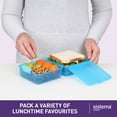 thumbnail image 2 of Sistema Lunch Box with Compartments | 1.4 L Lunch Cube | Food Storage Container with Lid | BPA-Free | Assorted Colours, 2 of 6