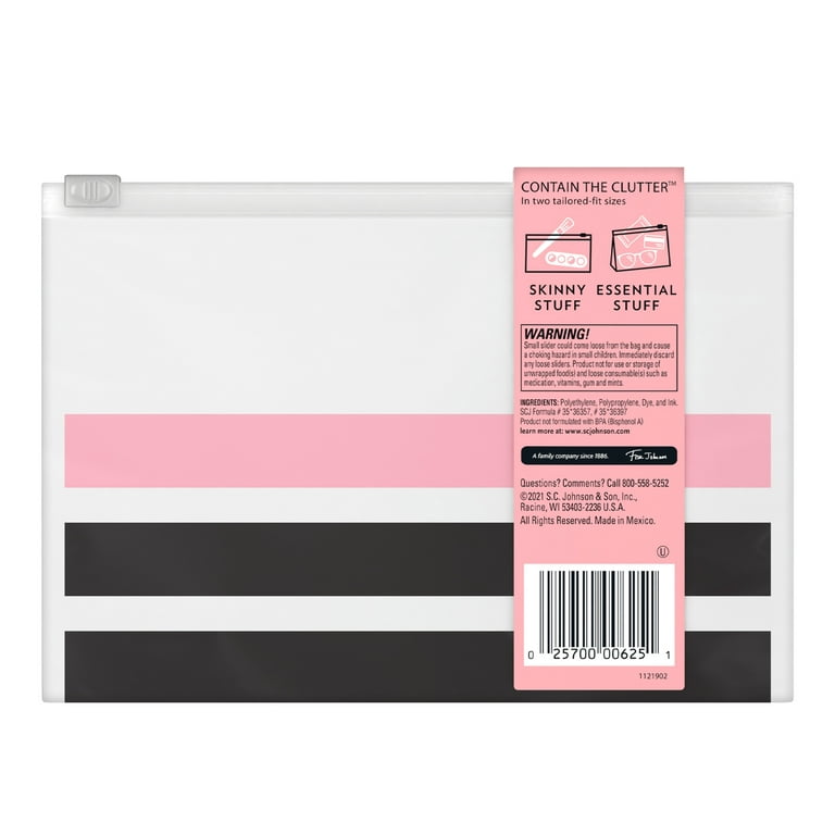 Ziploc Brand Chic Collection Accessory Bags (5 Essential and 5 Skinny), 10  Total Bags 