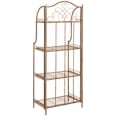 thumbnail image 6 of SAFAVIEH Amaris Outdoor Wrought Iron 4 Tier Bakers Rack, Rusty Orange, 6 of 10