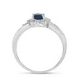 thumbnail image 5 of 10k White Gold Oval Sapphire And Diamond Ring, 5 of 8