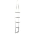 thumbnail image 3 of Attwood Marine Dock Ladder 11865-4 Boarding Rope Ladder; 5 Steps; Mounts To Cleat Or Railing; 11-3/4 Inch Blow Molded Steps; Without Hand Rails; Textured; White; Aluminum Tubing/Polyethylene Steps, 3 of 11