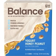 Balance Nutrition Bar, Yogurt Honey Peanut, 15g Protein, 6 Ct