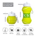thumbnail image 2 of KZLO 19 Oz Collapsible Sports Water Bottles, Golf Ball Kids Folding Water Bottle for Hiking, GYM, School, Traveling, 2 of 11