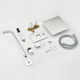 thumbnail image 3 of sumerain Shower System Includes 8 Inches Rain Shower Head With Handheld, Solid Brass Pressure Balance Valve, Chrome Finish, 3 of 9
