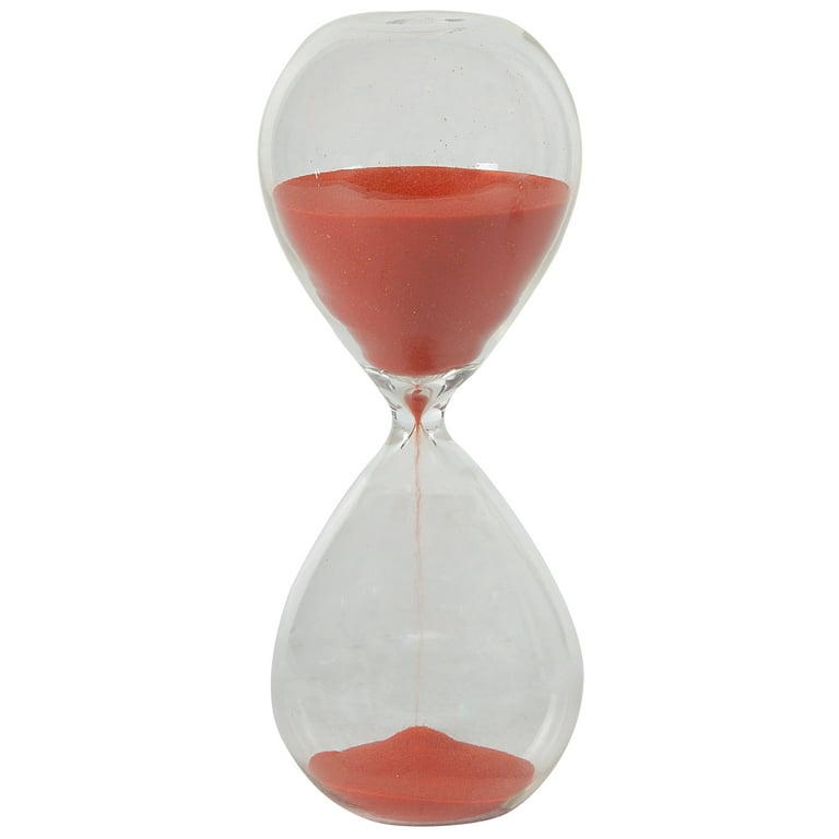 A B Home 30 Min. Hourglass Sand Timer Coral Red 8