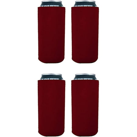 

Blank Neoprene Collapsible 16 oz. Can Coolie (4 Pack Burgundy)