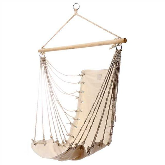 Kadell Hanging Hammock Rope Chair Porch Air Swing Seat Portable For Beach Garden Forest Camping Patio Outdoor Indoor Cottage