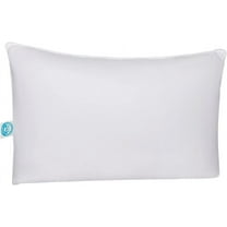 East Coast Bedding Goose Down Feather Pillows Medium Support 100% Cotton 300TC Pack of 1, Queen Size 20x30 Inch