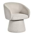 thumbnail image 3 of Duhome Modern Chenille Upholstered Armchair with Down & Silk Blend Filling, Faux Linen Fabric, T-Shaped Cushion, and Dual Armrest Pillows, 3 of 8