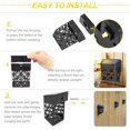 thumbnail image 4 of Luz Solar de pared para exteriores, lámpara de pared impermeable para jardín, iluminación LED blanca cálida para exteriores para terrazas, 8 piezas, 4 of 4