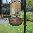 thumbnail image 6 of Bird Feeder Tray Birdhouse Garden Pole Station Iron Mesh Drainage Outdoor Use for Yard Patio, 6 of 9
